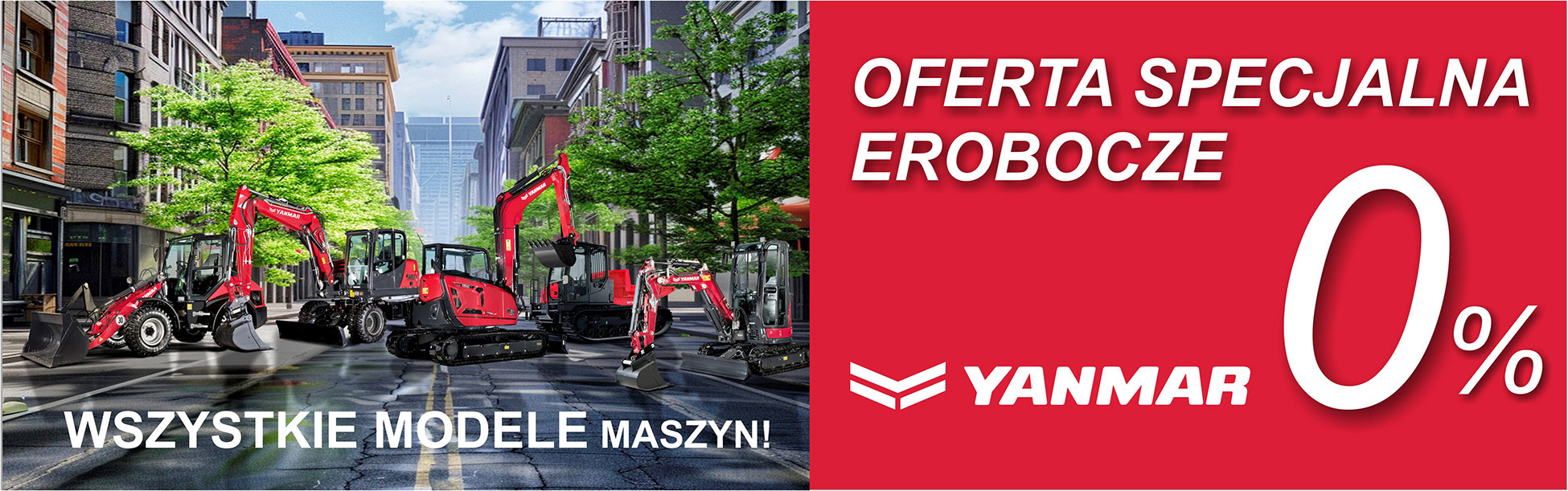 SPECJALNA OFERTA NA EROBOCZE Leasing 0% na maszyny Yanmar