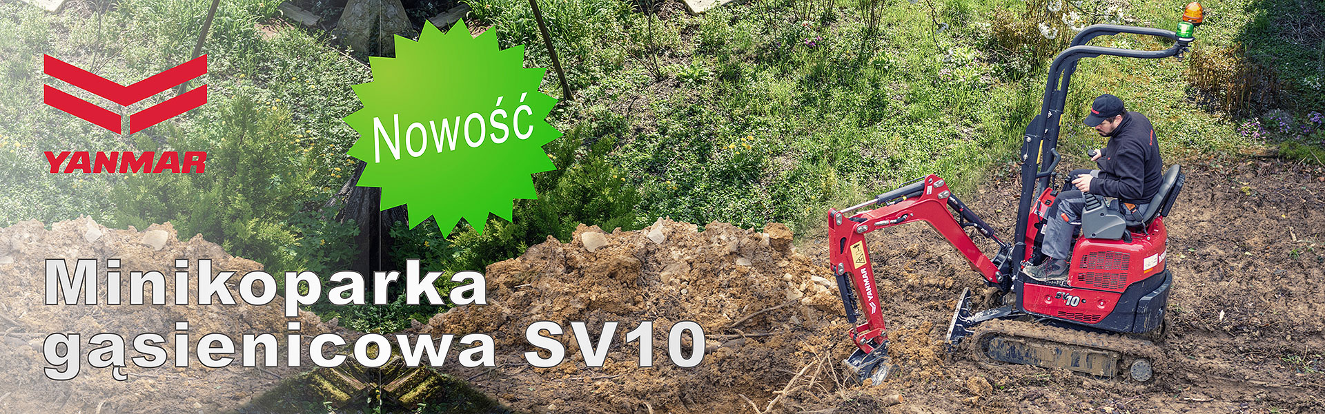 Minikoparka gąsienicowa SV10