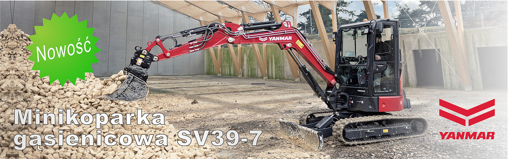 Minikoparka gąsienicowa Yanmar SV39-7