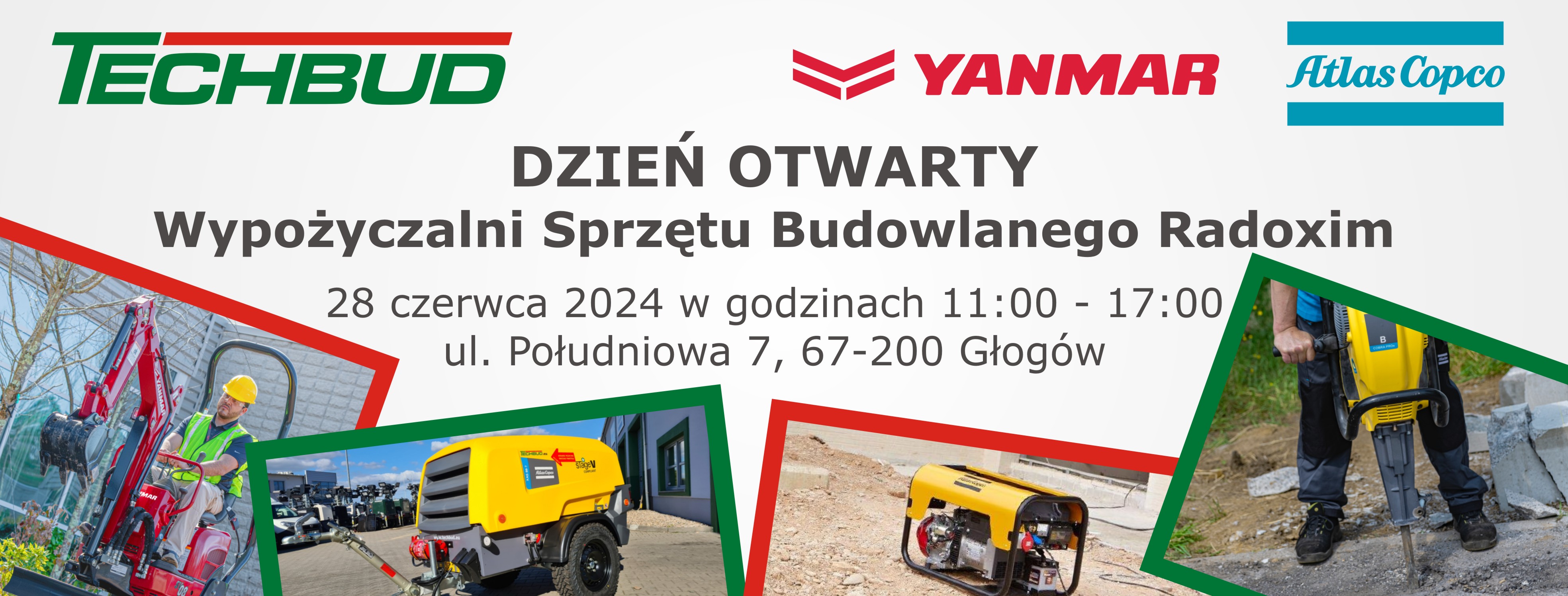 Dzień Otwarty Wypożyczalni Sprzętu Budowlanego 28.06.2024 Głogów