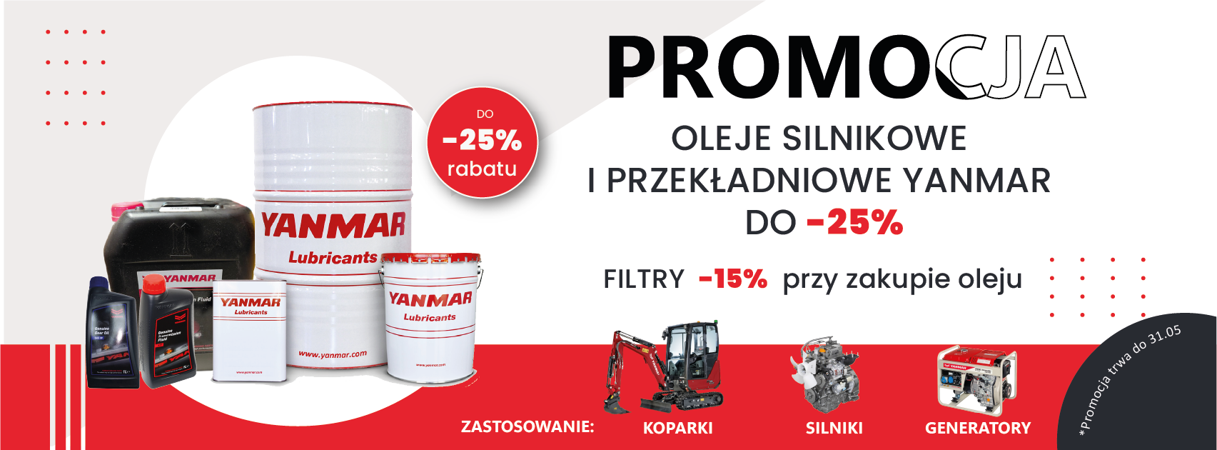Kampania oleje silnikowe i przekładniowe YANMAR